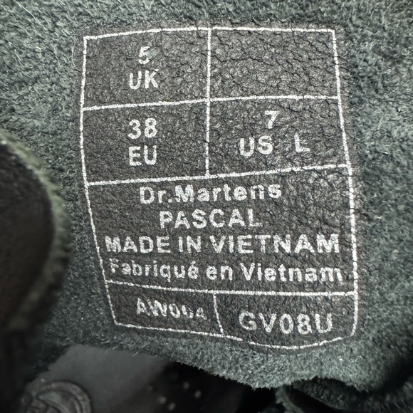 Dr. Martens Black Leather Combat Boots - Picture 7 of 7